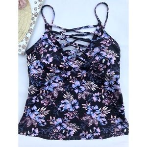 Floral tankini top. Brand new